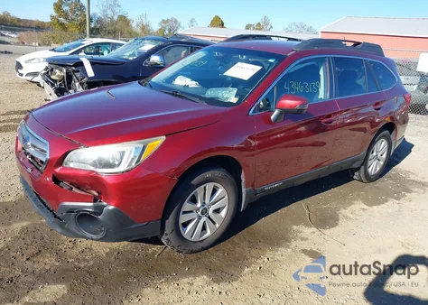 2017 Subaru Outback 2.5I Premium из США, поврежденный, VIN 4S4BSAFC5H3249118